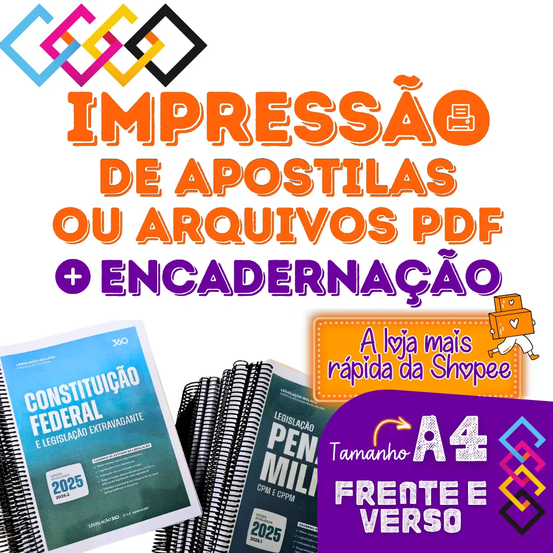 Impressão A4  Frente e Verso Colorido 75g