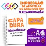 Impressão A4 Encadernação Capa Dura 75g 1