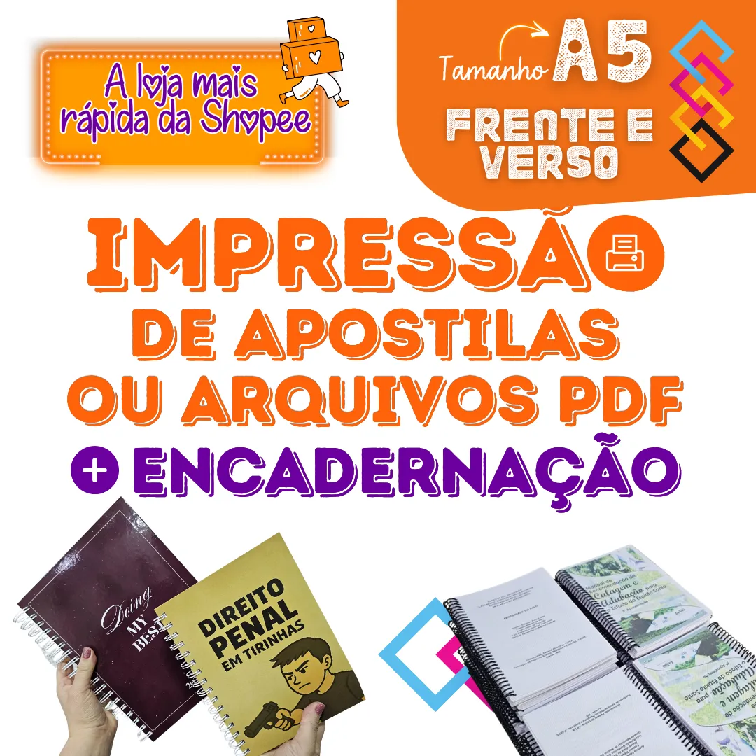 Impressão A5 Encadernação Capa Dura 75g